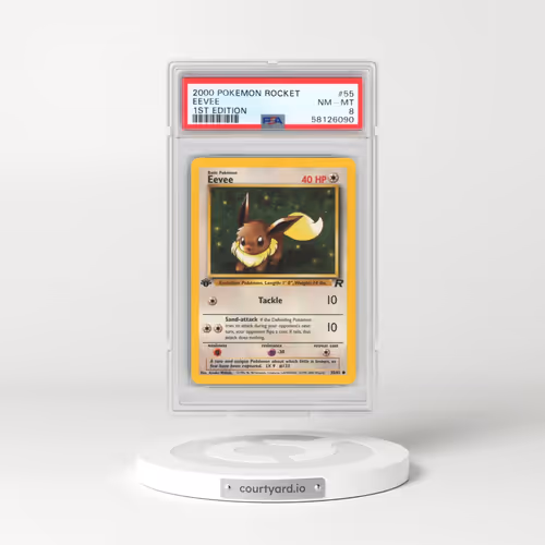 2000 Pokémon Rocket #55 Eevee - 1st Edition (PSA 8 NM-MT)