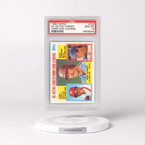 1984 Topps #703 NL Active Career - Home Run Leaders (PSA 10 GEM MINT)