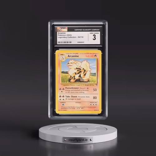 2002 Legendary Collection #36/110 Arcanine (CGC 3 VG)