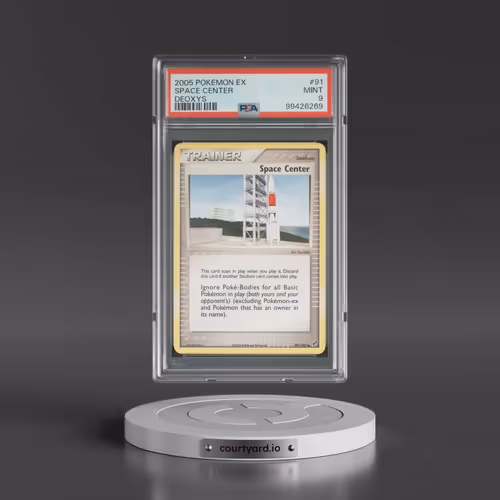 2005 Pokémon EX Deoxys #91 Space Center (PSA 9 MINT)