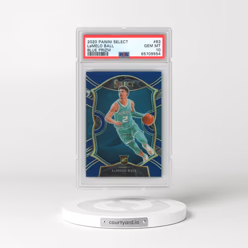 2020 Panini Select #63 LaMelo Ball - Blue Prizm (PSA 10 GEM MINT)