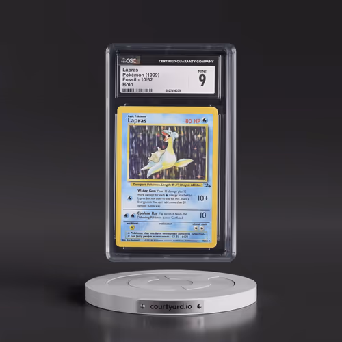 1999 Fossil #10/62 Lapras - Galaxy Star Holo (CGC 9 MINT)