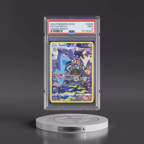 2023 Pokémon Sword and Shield Crown Zenith #GG09 Toxtricity - Full Art (PSA 9 MINT)