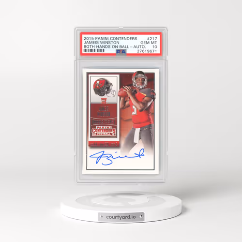 2015 Panini Contenders #217 Jameis Winston - Autograph (PSA 10 GEM MINT)