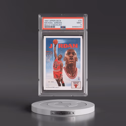 1991 Upper Deck #75 Michael Jordan - Bulls Checklist (PSA 9 MINT)