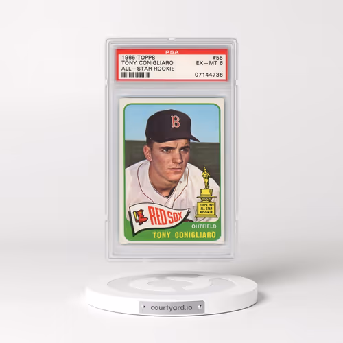 1965 Topps #55 Tony Conigliaro - All-Star Rookie (PSA 6 EX-MT)
