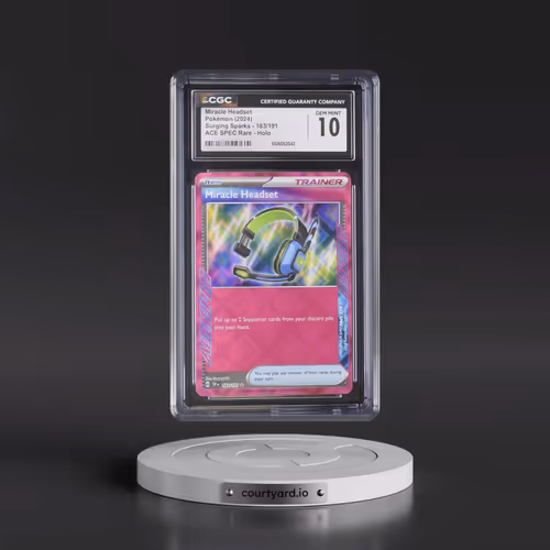 2024 Surging Sparks - SSP EN #183/191 Miracle Headset - ACE SPEC Rare Holo (CGC 10 GEM MINT)