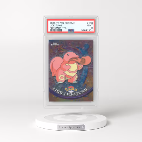 2000 Topps Chrome Pokemon T.V. #108 Lickitung (PSA 9 MINT)