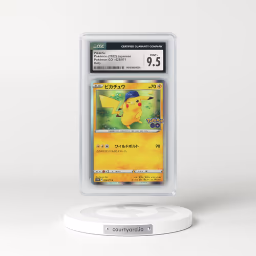 2022 Pokémon GO #028/071 Pikachu - Holo (CGC 9.5 MINT+)