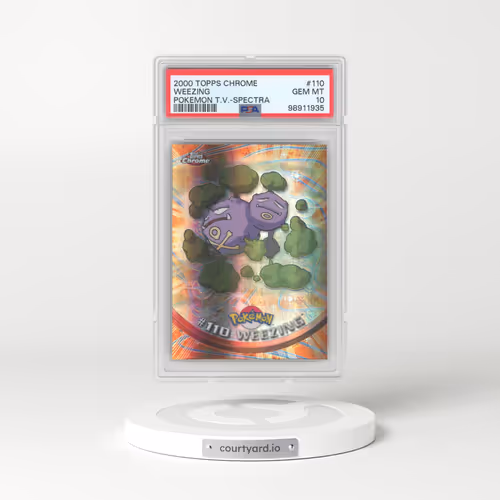 2000 Topps Chrome Pokémon T.V. #110 Weezing - Spectra (PSA 10 GEM MINT)