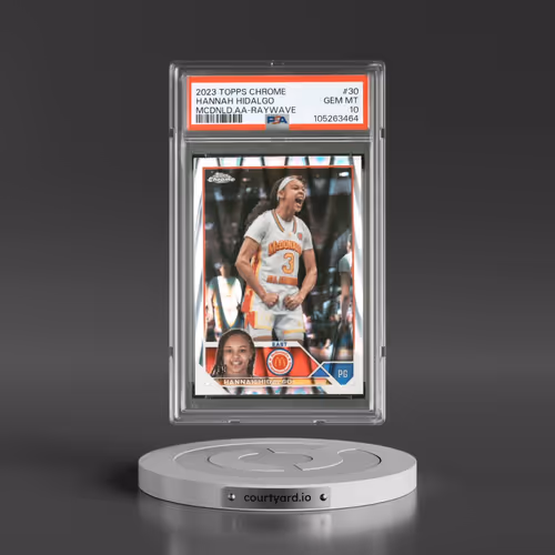 2023 Topps Chrome Mcdonald's All-American #30 Hannah Hidalgo - Raywave (PSA 10 GEM MINT)
