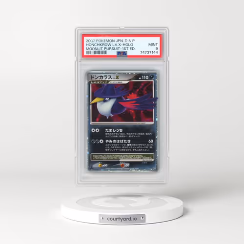 2007 Pokémon Diamond & Pearl Moonlit Pursuit Honchkrow LV.X - 1st Edition Holo (PSA 9 MINT)
