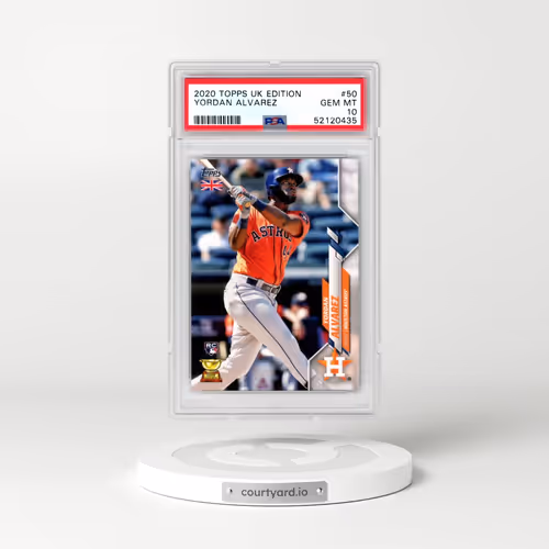 2020 Topps UK Edition #50 Yordan Alvarez (PSA 10 GEM MINT)