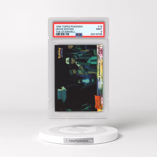 1999 Topps Pokémon the Movie Edt #19 Movie Edition - The Stairwell (PSA 9 MINT)