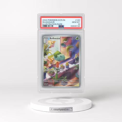2024 Pokémon Scr EN-Stellar Crown #143 Bulbasaur - Illustration Rare (PSA 10 GEM MINT)