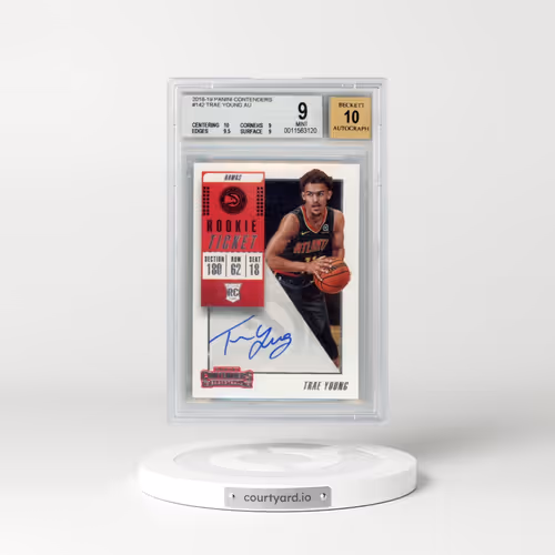 2018 Panini Contenders #142 Trae Young - Autograph (BGS 9 MINT)
