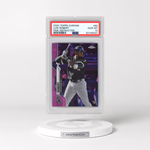 2020 Topps Chrome #60 Luis Robert - Pink Refractor (PSA 10 GEM MINT)