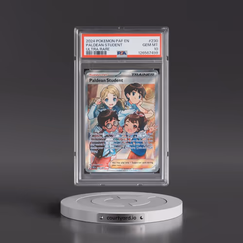 2024 Pokémon Paf EN-Paldean Fates #230 Paldean Student - Ultra Rare (PSA 10 GEM MINT)