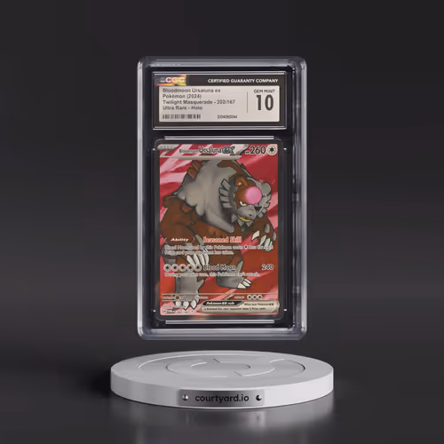 2024 Pokémon Twm EN-Twilight Masquerade #202 Bloodmoon Ursaluna EX - Holo Ultra Rare (CGC 10 GEM MIN