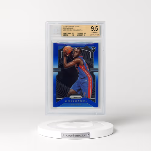 2019 Panini Prizm #261 Sekou Doumbouya - Blue Prizm (BGS 9.5 GEM MINT)