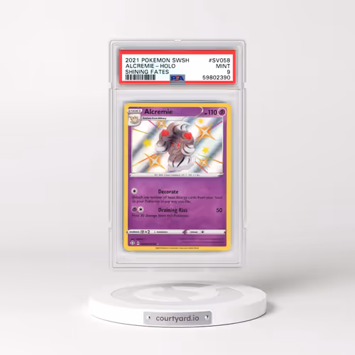 2021 Pokémon Sword & Shield Shining Fates #SV058 Alcremie - Holo (PSA 9 MINT)