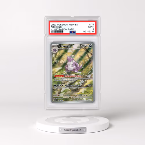 2023 Pokémon Mew EN-151 #174 Nidoking - Illustration Rare (PSA 9 MINT)