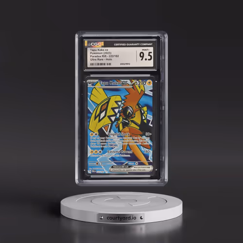 2023 Paradox Rift - PAR EN #222/182 Tapu Koko ex - Ultra Rare (CGC 9.5 MINT+)