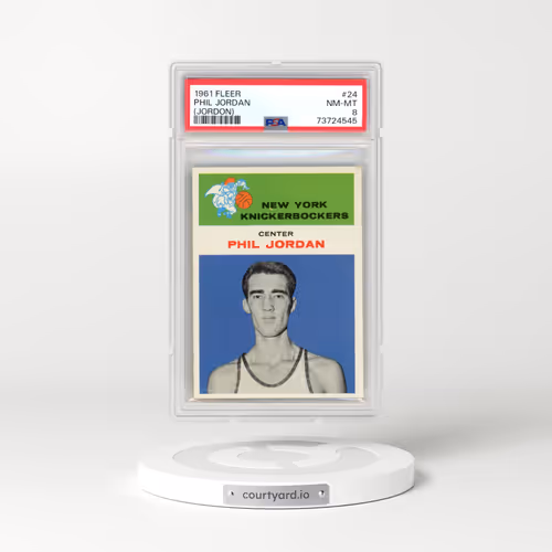 1961 Fleer #24 Phil Jordan - (Jordon) (PSA 8 NM-MT)