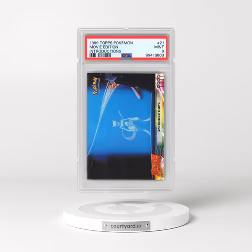 1999 Topps Pokémon the Movie Edt #21 Movie Edition - Introductions (PSA 9 MINT)