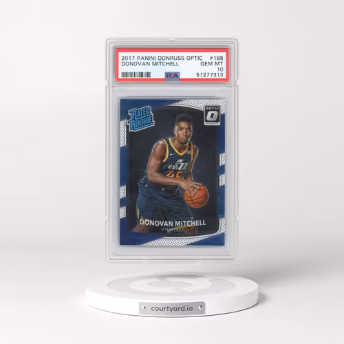 2017 Panini Donruss Optic #188 Donovan Mitchell (PSA 10 GEM MINT)