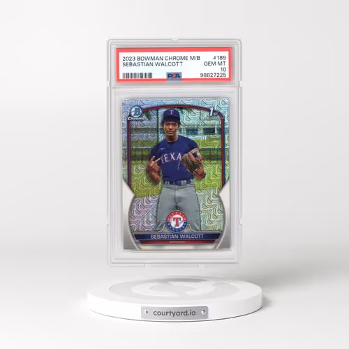 2023 Bowman Mega Box Chrome #189 Sebastian Walcott (PSA 10 GEM MINT)
