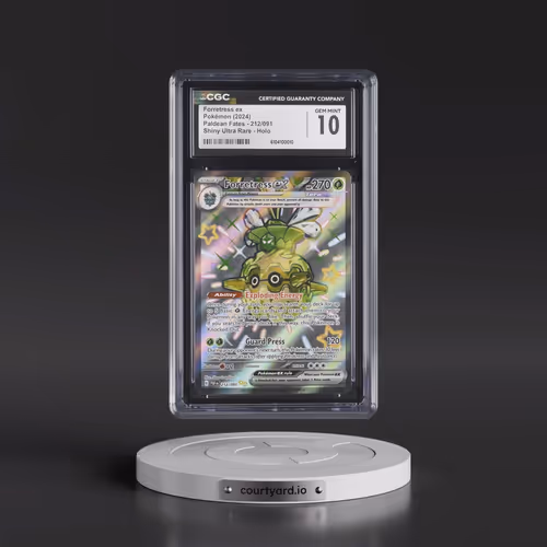 2024 Paldean Fates - PAF EN #212/091 Forretress ex - Shiny Ultra Rare Holo (CGC 10 GEM MINT)