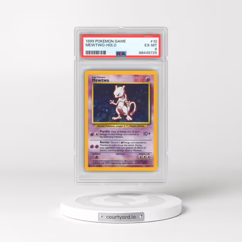 1999 Pokémon Game #10 Mewtwo - Holo (PSA 6 EX-MT)