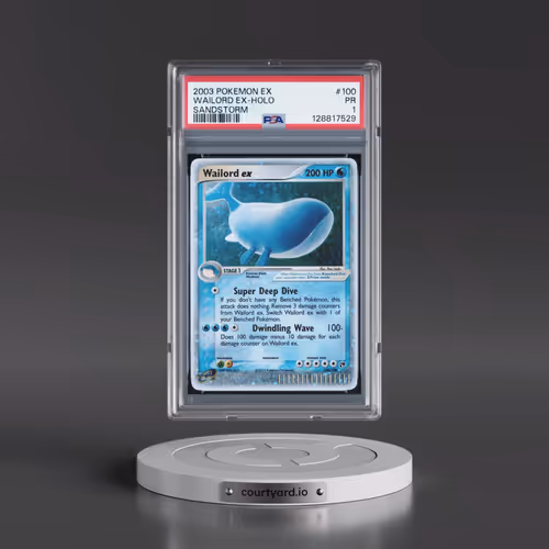 2003 Pokémon EX Sandstorm #100 Wailord EX - Holo Holo (PSA 1 PR)