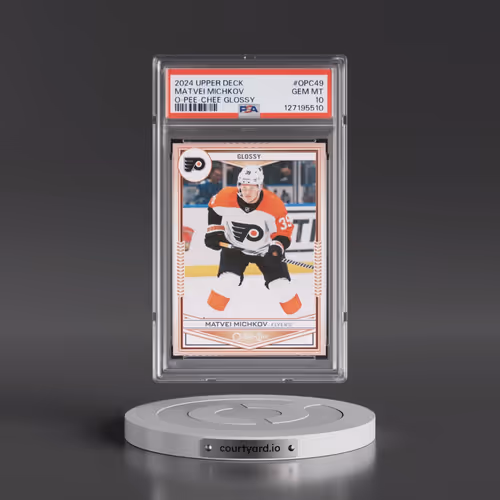 2024 Upper Deck O-Pee-Chee Glossy #OPC49 Matvei Michkov (PSA 10 GEM MINT)
