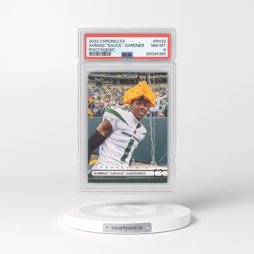 2022 Panini Chronicles Photogenic #PH33 Ahmad 'Sauce' Gardner (PSA 8 NM-MT)