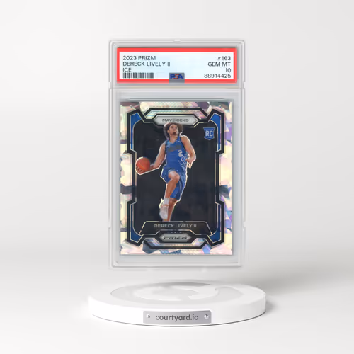 2023 Panini Prizm #163 Dereck Lively II - Ice (PSA 10 GEM MINT)
