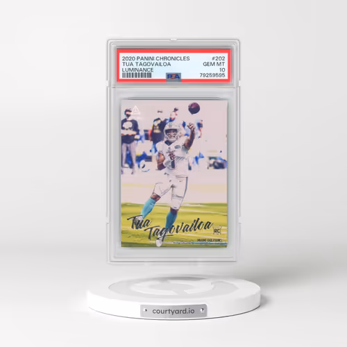 2020 Panini Chronicles Luminance #202 Tua Tagovailoa (PSA 10 GEM MINT)