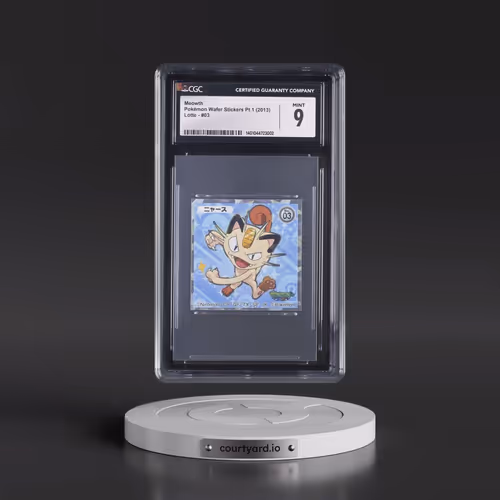 2013 Pokémon XY Wafer Stickers (2014 Lotte) - Japanese #03 Meowth (CGC 9 MINT)