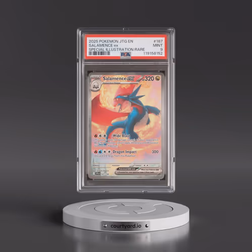 2025 Pokémon Jtg EN-Journey Together #187 Salamence EX - Holo Special Illustration Rare (PSA 9 MINT)