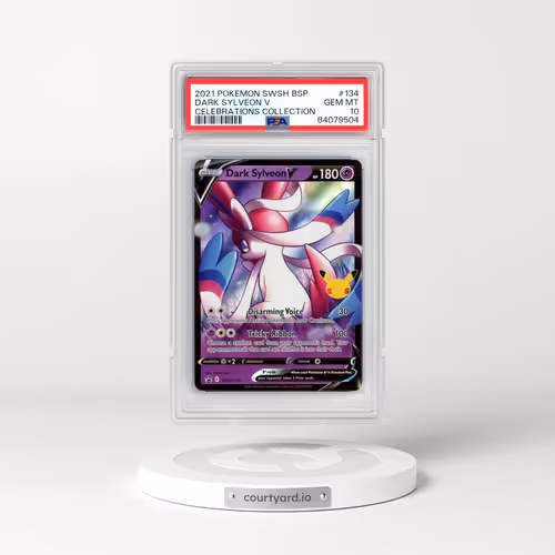 2021 Pokémon Swsh Black Star Promo #134 Dark Sylveon V - Holo Celebrations Collection (PSA 10 GEM MINT)