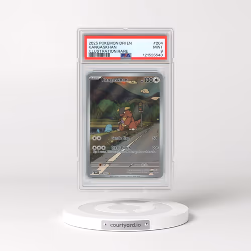 2025 Pokémon Dri EN-Destined Rivals #204 Kangaskhan - Illustration Rare (PSA 9 MINT)