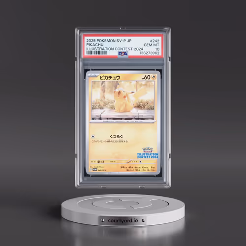 2025 Pokémon SV-P Promo #242 Pikachu - Illustration Contest 2024 (PSA 10 GEM MINT)