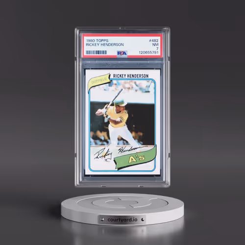 1980 Topps #482 Rickey Henderson (PSA 7 NM)