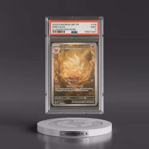 2023 Pokémon Obf EN-Obsidian Flames #199 Ninetales - Illustration Rare (PSA 9 MINT)