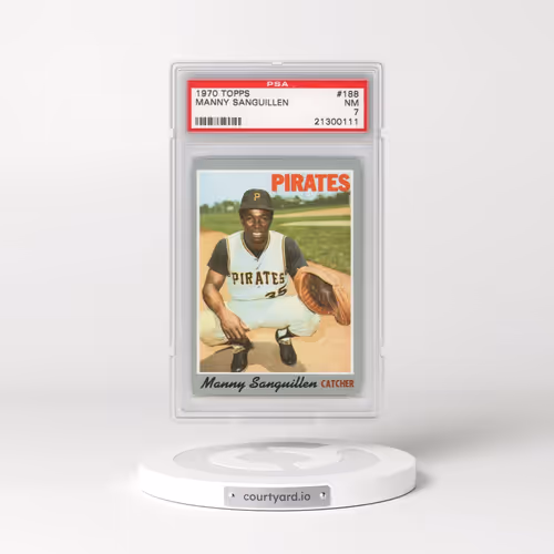 1970 Topps #188 Manny Sanguillen (PSA 7 NM)