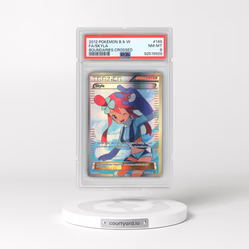 2012 Pokémon Black & White Boundaries Crossed #149 Skyla - Full Art (PSA 8 NM-MT)