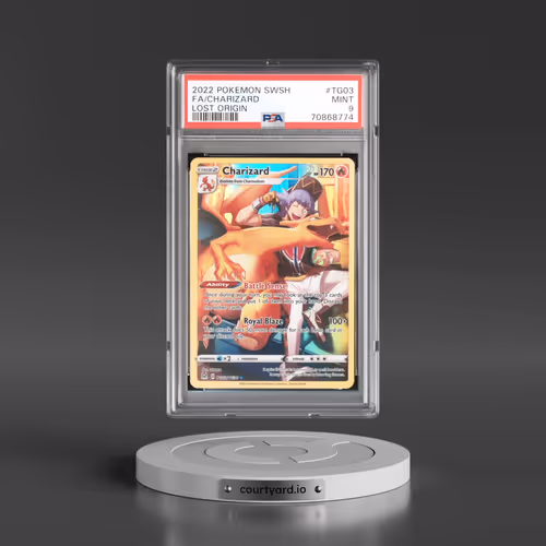 2022 Pokémon Sword & Shield Lost Origin #TG03 Charizard - Full Art (PSA 9 MINT)