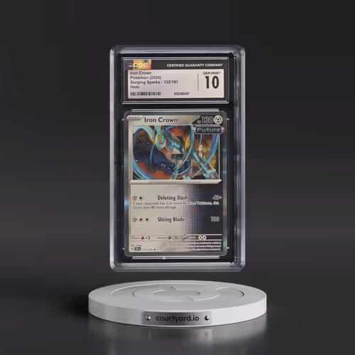 2024 Surging Sparks - SSP EN #132/191 Iron Crown - Holo (CGC 10 GEM MINT)