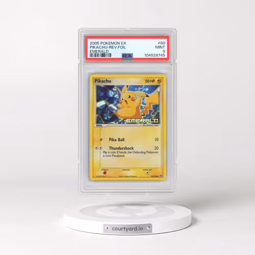 2005 Pokémon EX Emerald #60 Pikachu - Reverse Foil (PSA 9 MINT)